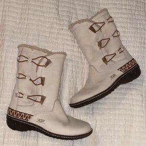 Ugg boots, cream colored, womens size 9